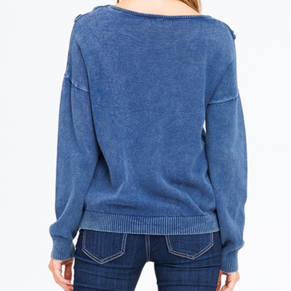 CASUAL LACE DETAIL SWEATER womens fall comfy - Picture 3 of 3